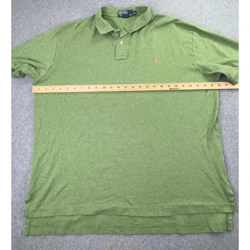 Polo Ralph Lauren Mens Polo Shirt Green Men's Size XL Pink‎ Pony Preppy Academia